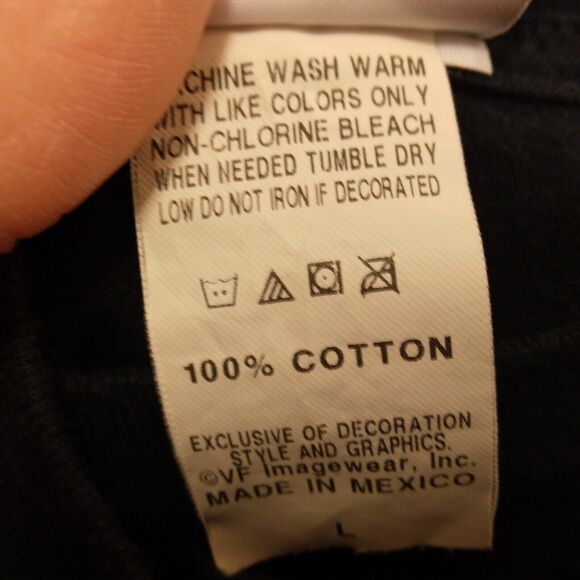 Cleveland Indians Majestic tshirt mens L Large blue C logo short sleeve MLB - Picture 7 of 8